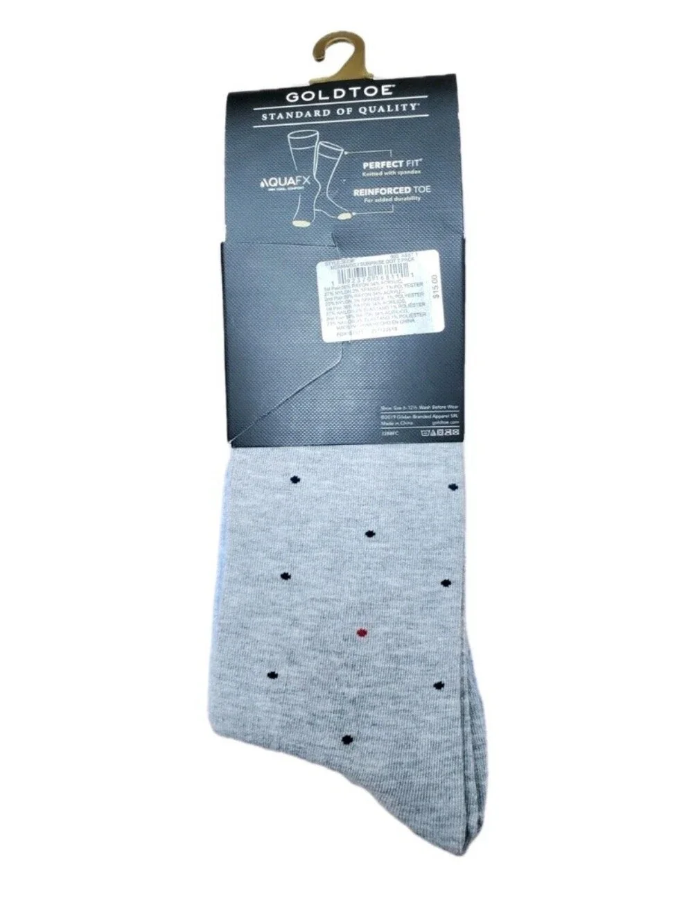 GOLDTOE: MEN'S: LIMITED EDITION SOCKS: MERMAIDS: SURPRISE DOT: 2 PACK: BRAND NEW